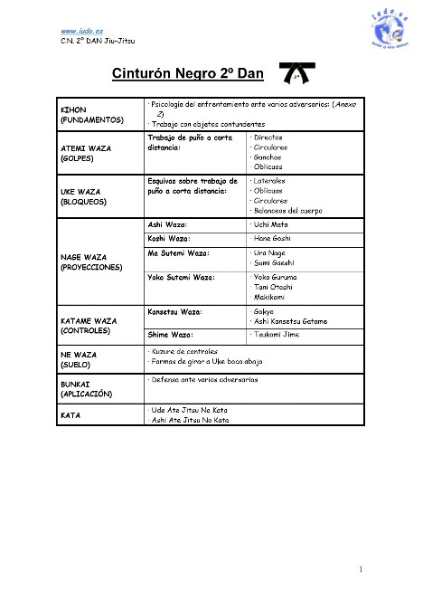 negro 2º dan